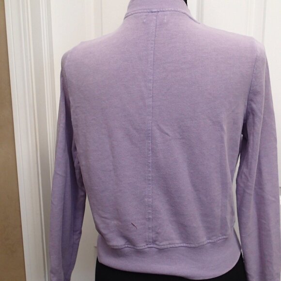 Love Fire Purple Crop Sweatshirt Type Shirt Size XS - Picture 3 of 3